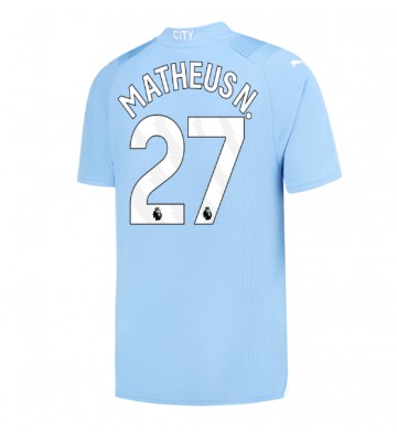 Maillot de foot Manchester City Matheus Nunes #27 Domicile 2023-24 Manches Courte